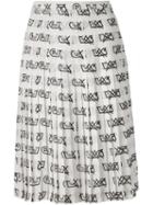 Moschino Care Symbol Pleated Skirt