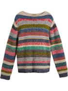 Burberry Striped Merino Wool Mouliné Sweater - Multicolour