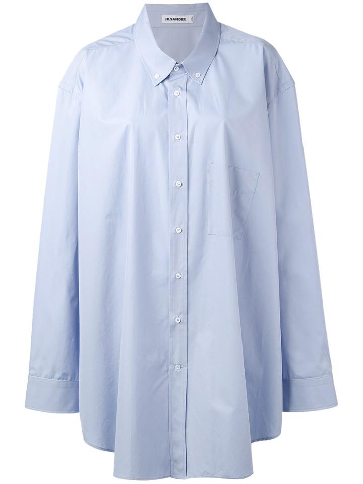 Jil Sander - Claudia Dress - Women - Cotton - One Size, Blue, Cotton