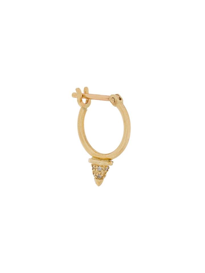 Otiumberg Tiny Spike Diamond Hoop Earring - Metallic