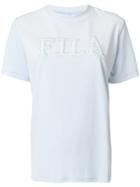 Fila Logo Embroidered Knitted Top - Blue
