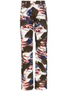 Palm Angels Eagle Print Stars And Stripes Jeans - Multicolour