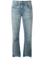 Current/elliott Straight-leg Jeans, Women's, Size: 26, Blue, Cotton/polyester/spandex/elastane