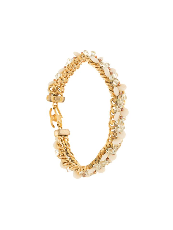 Chanel Vintage Cc Stone Bracelet - Multicolour