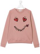 Stella Mccartney Kids Teen Ladybug-print Sweatshirt - Pink & Purple