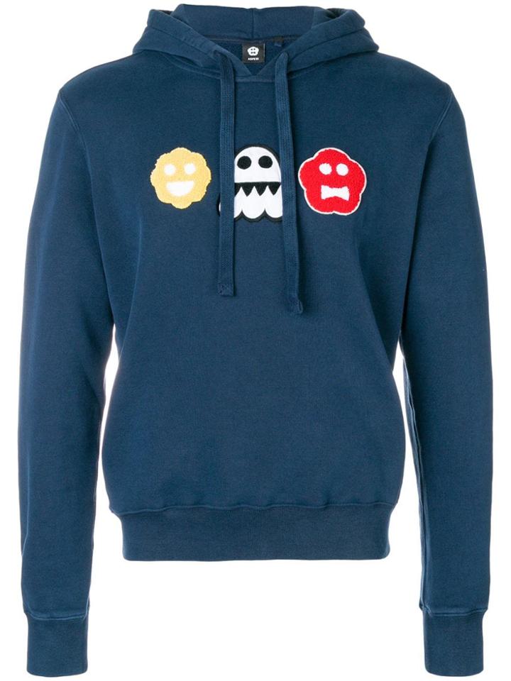 Aspesi Jee Felp. Hoodie Kinki - Blue