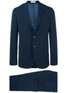 Boglioli Formal Two-piece Suit, Men's, Size: 52, Blue, Cotton/spandex/elastane/acetate/cupro