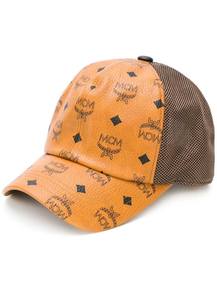 Mcm Logo Print Cap - Unavailable