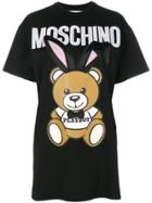 Moschino Playboy Toy Bear T-shirt Dress - Black