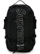 Supreme Logo Print Backpack - Black