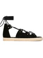 Saint Laurent Babies Sandals, Women's, Size: 38.5, Black, Leather/suede/rubber
