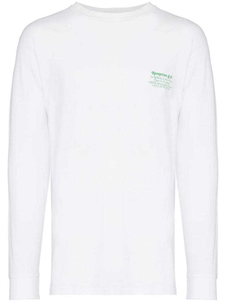 Reception Achtal Printed Long-sleeve T-shirt - White