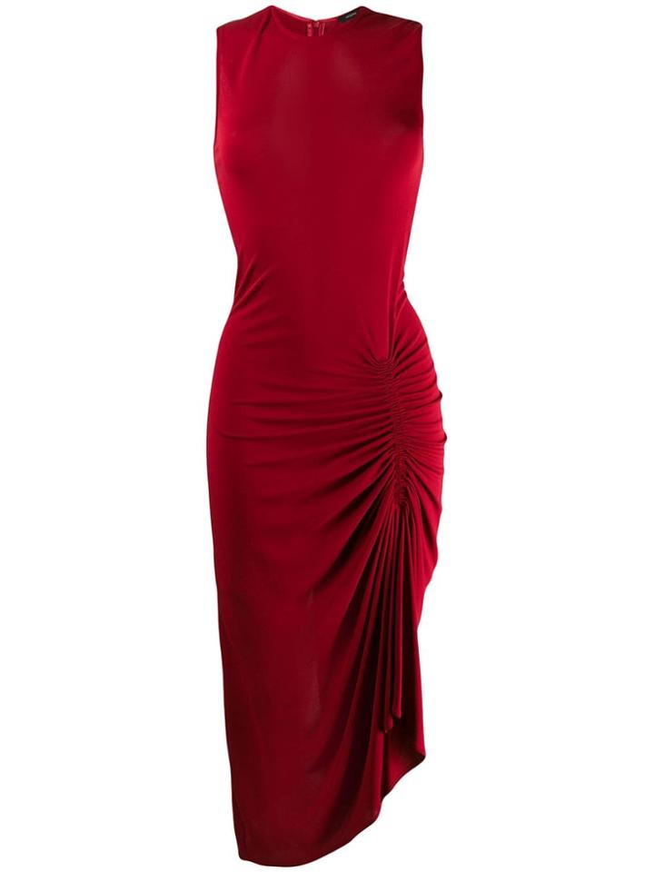 Joseph Ruched Detail Dress - Red