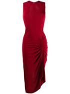 Joseph Ruched Detail Dress - Red