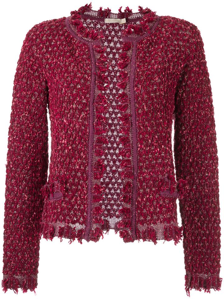 Cecilia Prado - Knit Jacket - Women - Acrylic/lurex/viscose - P, Pink/purple, Acrylic/lurex/viscose
