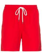 Polo Ralph Lauren Traveller Drawstring Swim Shorts - Red