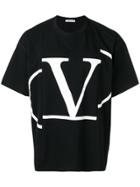 Valentino Logo Print T-shirt - Black