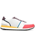 Paul Smith Colour Block Lace-up Sneakers - White