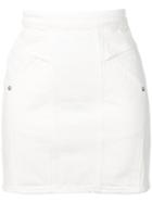 Adaptation Fitted Denim Skirt - White