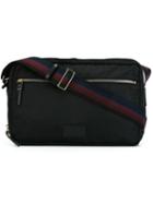 Paul Smith Zip Up Shoulder Bag, Men's, Black, Nylon/polyacrylic/leather