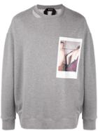 No21 Polaroid Picture Sweater - Grey