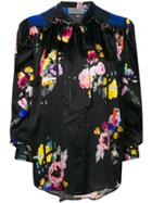 Preen By Thornton Bregazzi Even Bow Tie Floral Blouse - Black