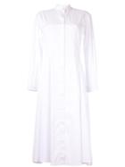 Roberts Wood Midi Shirt Dress - White