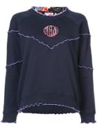 Opening Ceremony Frill Trim Stitch Sweatshirt - Blue
