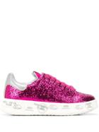 Premiata Belle Embellished Sneakers - Pink