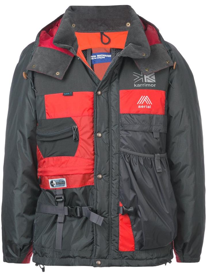 Junya Watanabe Man Hooded Cargo Jacket - Grey