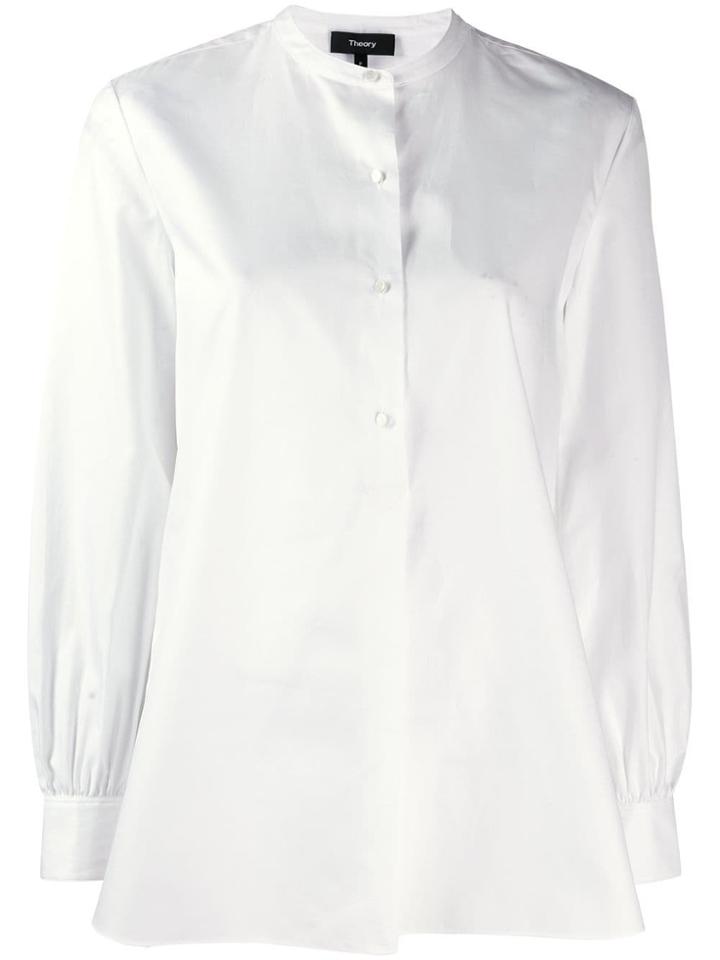 Theory Long-sleeve Flared Shirt - White