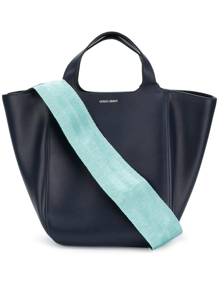 Giorgio Armani Classic Top-handle Tote - Blue