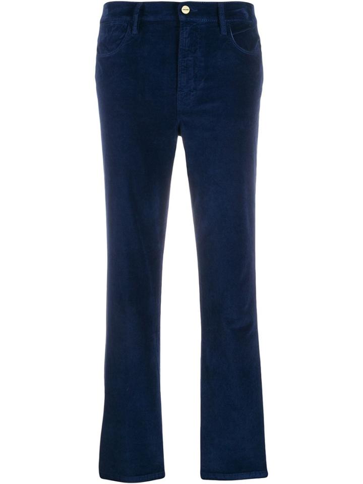Frame Le High Straight Jeans - Blue