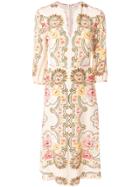 Vilshenko Patterned Midi Shift Dress - Nude & Neutrals