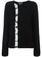 Suzusan Cashmere Tie Dye Stripe Jumper - Black