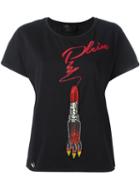 Philipp Plein Celerina T-shirt, Women's, Size: Xs, Black, Cotton/spandex/elastane/glass/aluminium
