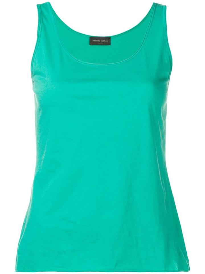 Roberto Collina Scoop Neck Tank Top - Green