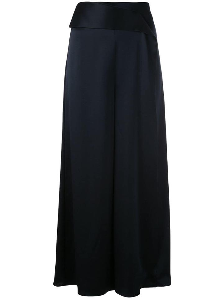 Cushnie Slip Drape Trousers - Blue