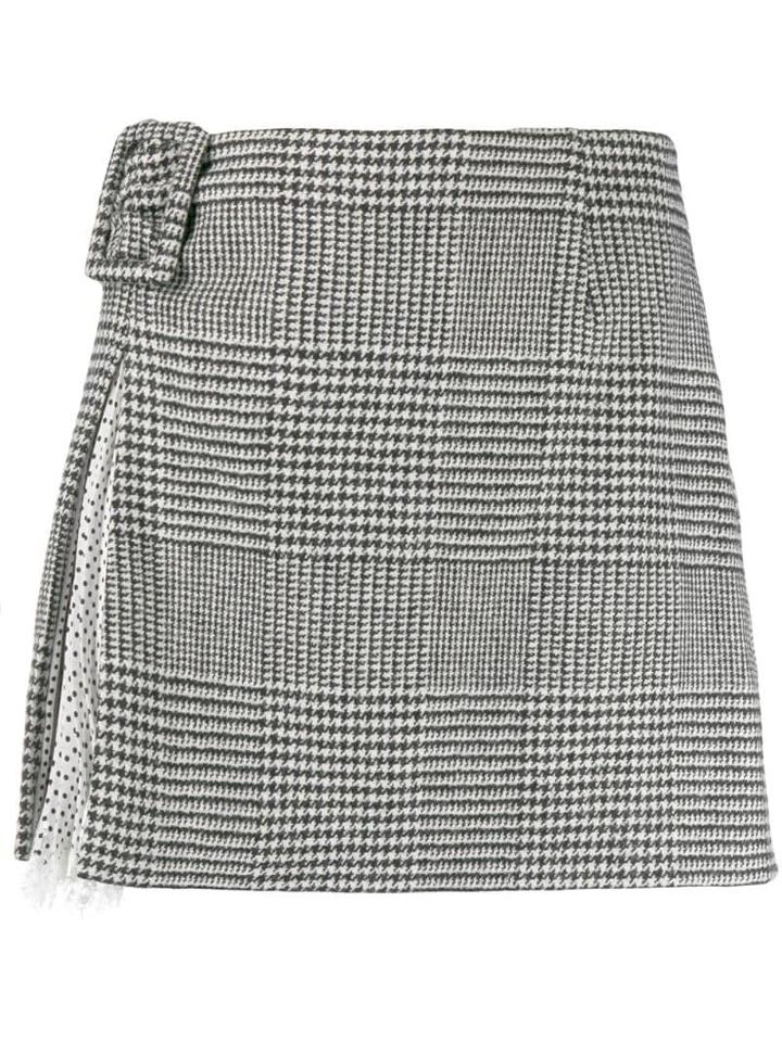 Ermanno Scervino Check Print Skirt - Grey