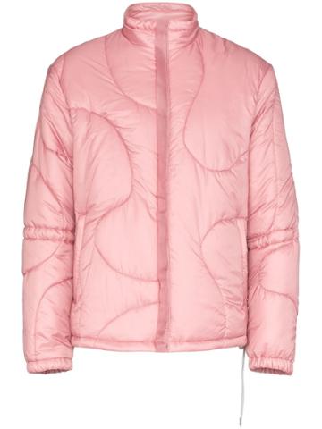 Portvel Quilted Padded Puffer Jacket - Pink