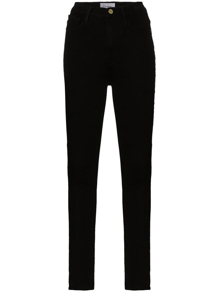 Frame Ali High-rise Skinny Jeans - Black