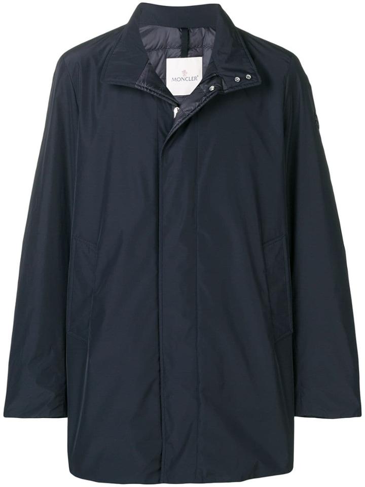 Moncler High Neck Casual Jacket - Blue