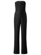 Adriana Degreas Strapless Jumpsuit, Women's, Size: P, Black, Silk