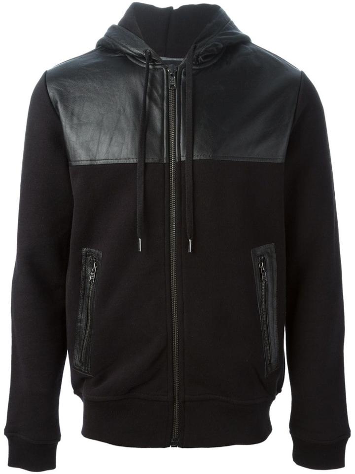 Marc By Marc Jacobs Panelled Panel Hoodie - Black