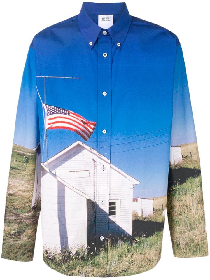 Calvin Klein Jeans Est. 1978 Photographic Print Button-down Shirt -