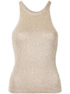 H Beauty & Youth Metallic Thread Knit Top