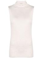 Majestic Filatures Turtleneck Knitted Top - Nude & Neutrals