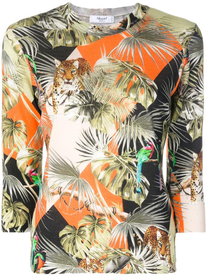 Blugirl Jungle Print T-shirt - Multicolour