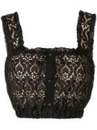 We Are Kindred Romily Lace Cropped Top - Black