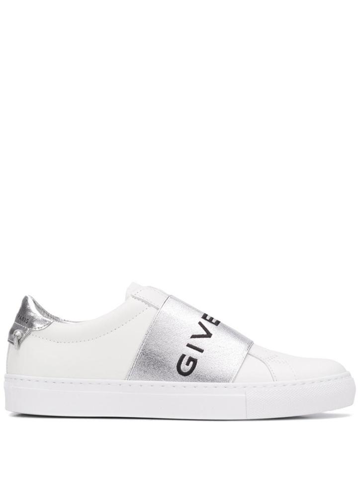 Givenchy Metallized Strap Sneakers - White